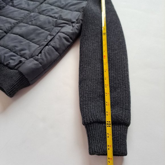 NEW Luigi Bianchi Mantova Navy Quilted Padded Jacket with Tricot Sleeves 50R / M - Picture 16 of 16